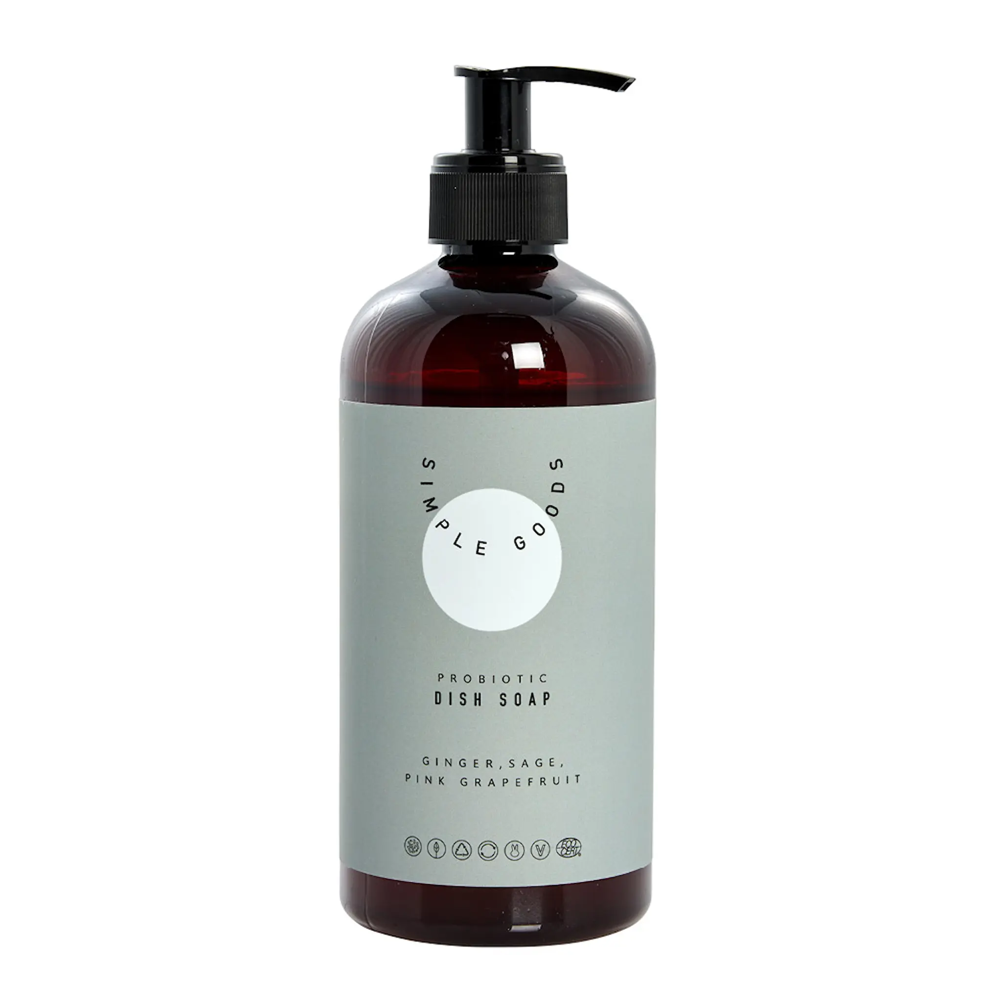 Simple Goods Grapefruit diskmedel 450 ml pumpflaska ljusblå