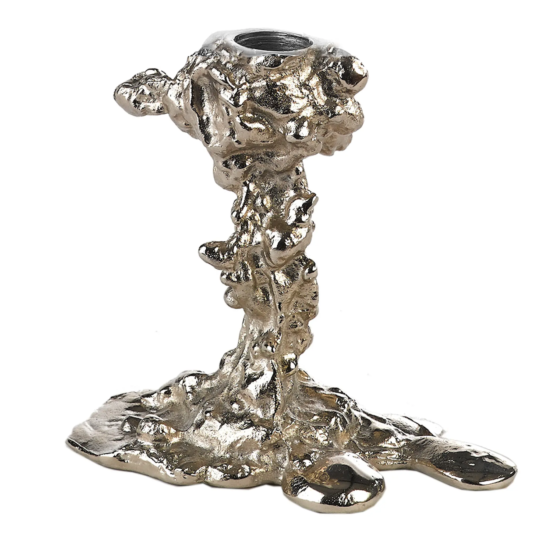 Pols Potten Drip Ljusstake 14 cm Silver