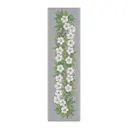 Vintervita bordslöpare 35x120 cm