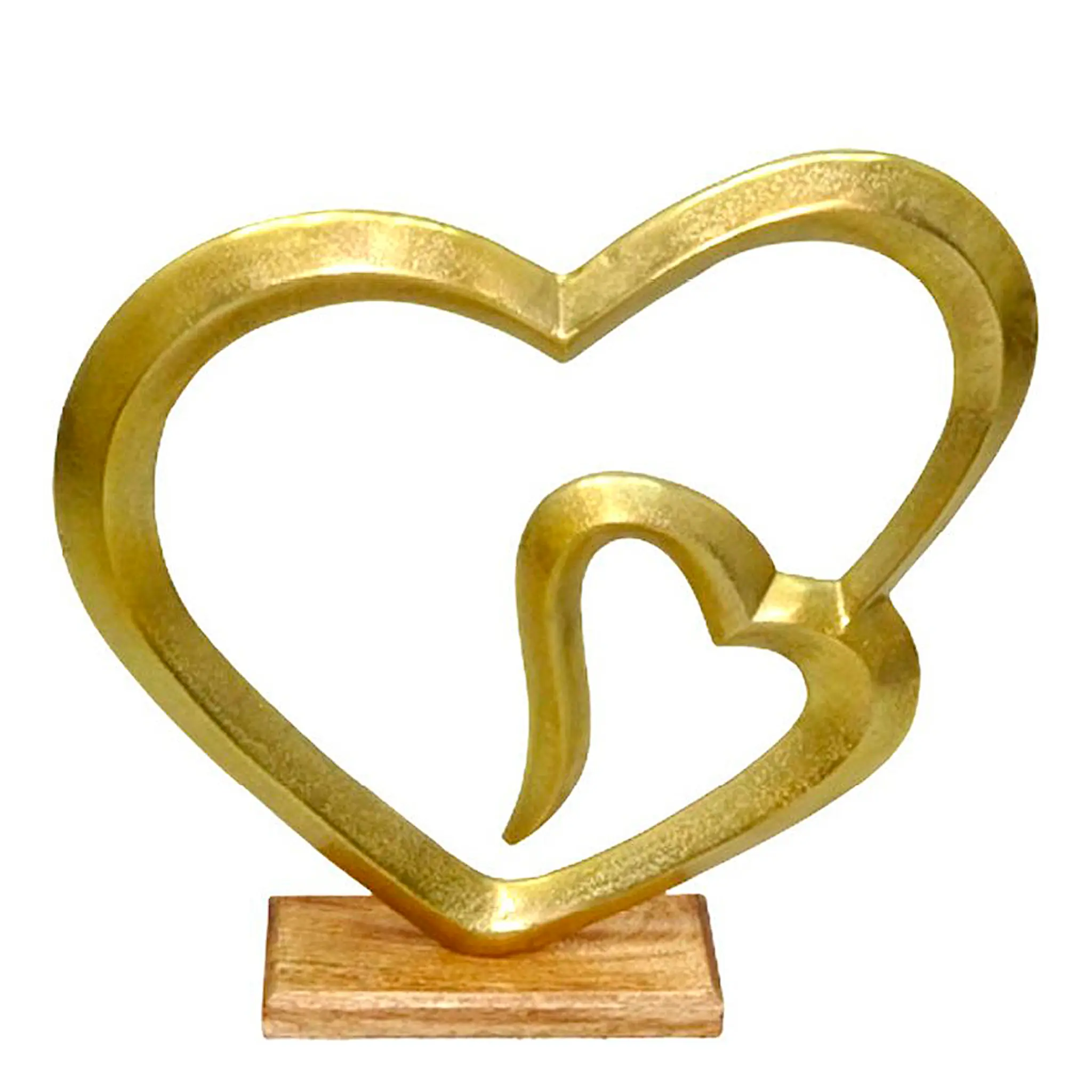 Dorre Helia Skulptur Dubbelhjärta 43 cm Guld