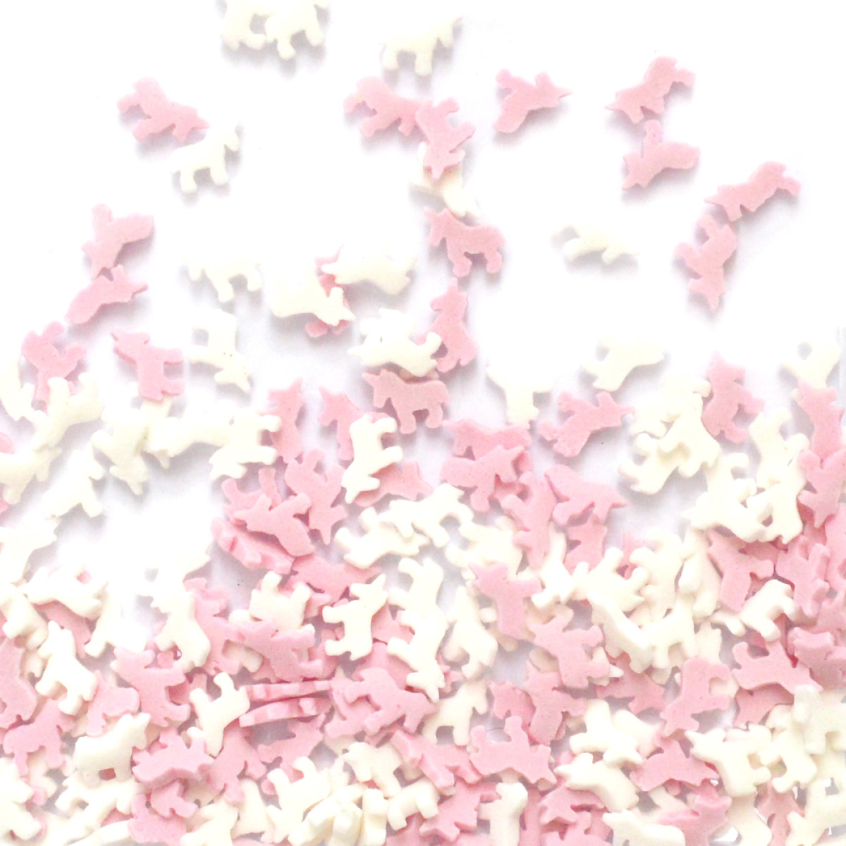 ScrapCooking Strössel enhörning 50 g rosa/vit