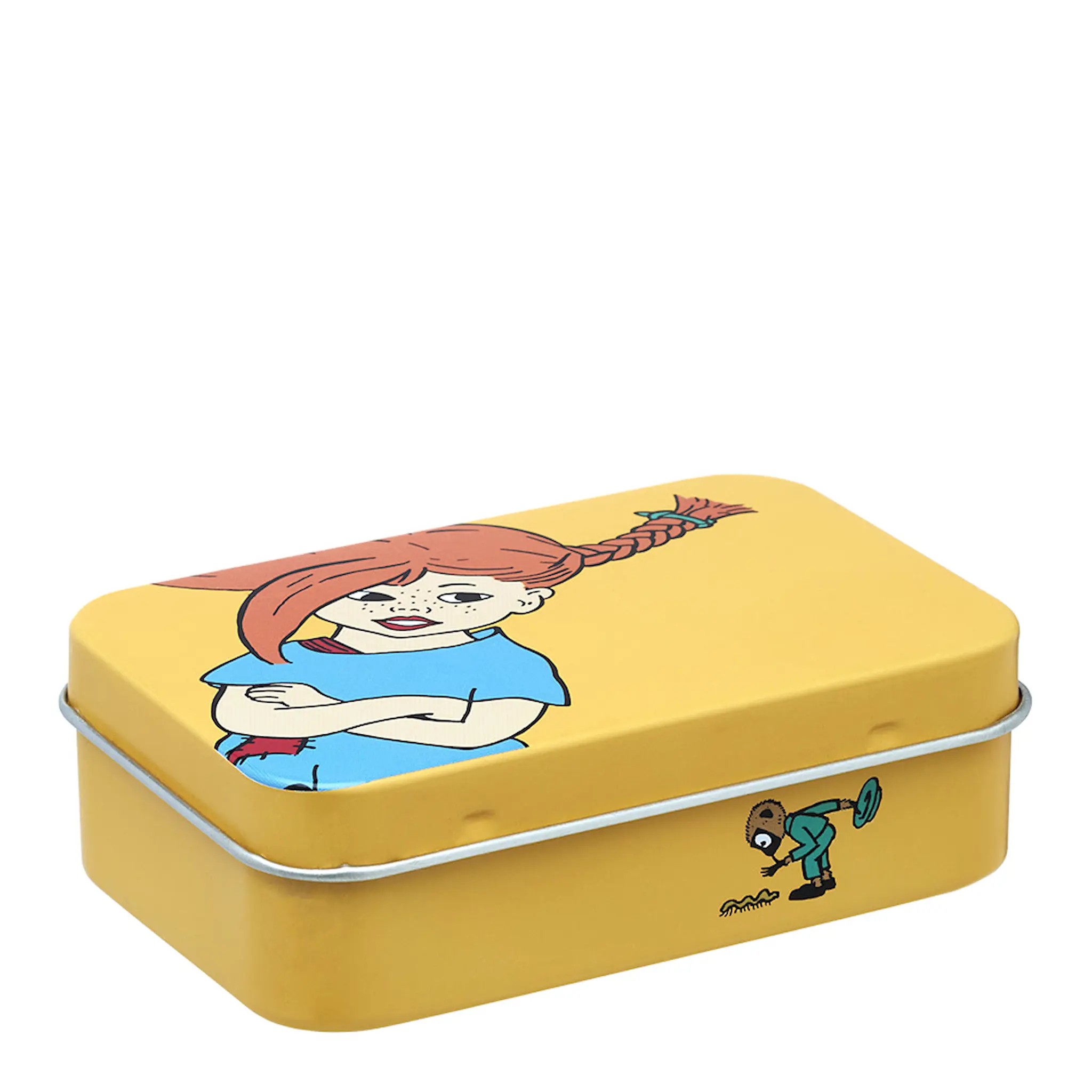 Muurla Pippi plåtburk 10x6,5x3cm världens starkaste tjej
