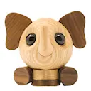 Flora elefant träfigur 10 cm valnöt/ask