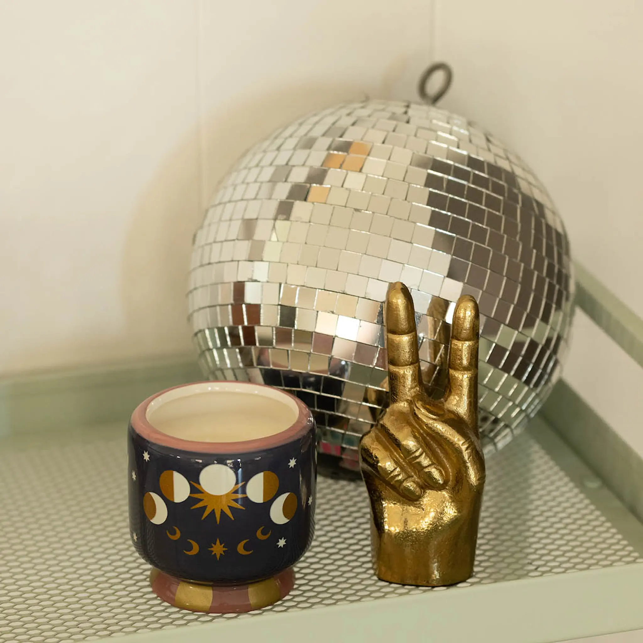 Paddywax Adopo doftljus jasmine & rose 8,8 cm Moon Phases blå