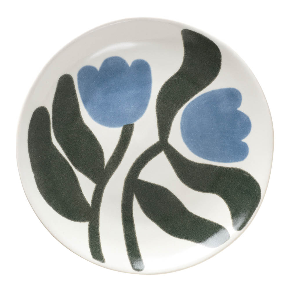 Broste Copenhagen Dora Lautanen 20 cm Dusty Blue/Agave Green