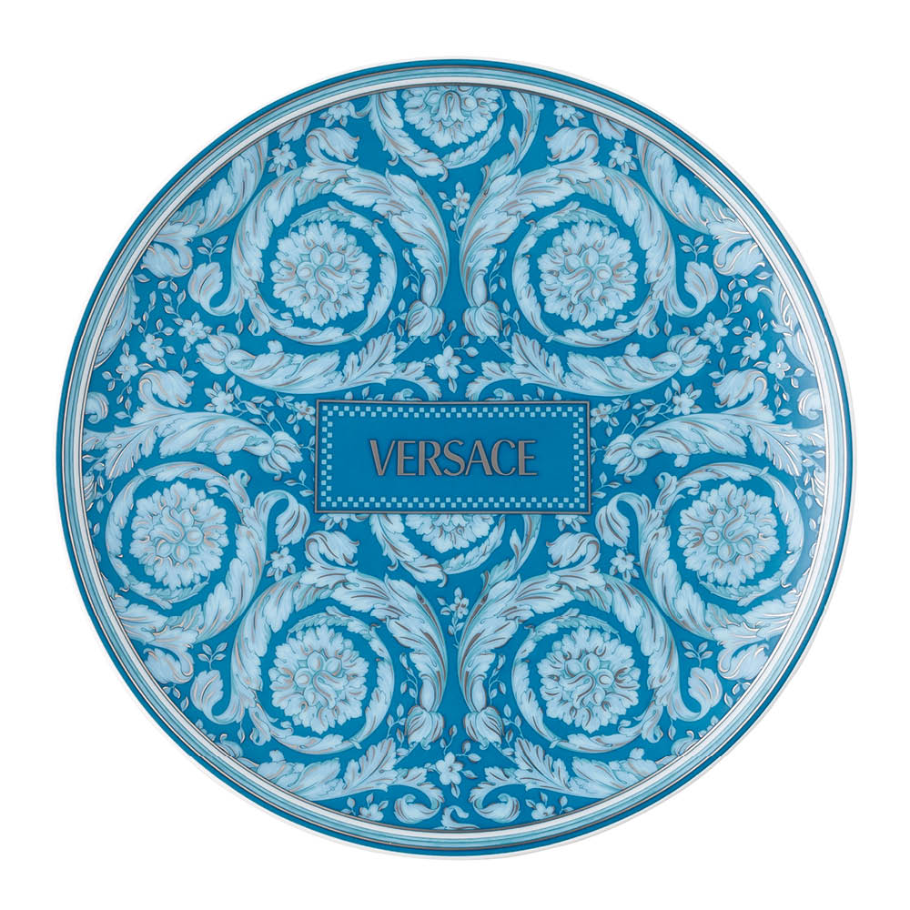 Versace Barocco lautanen 17 cm teal