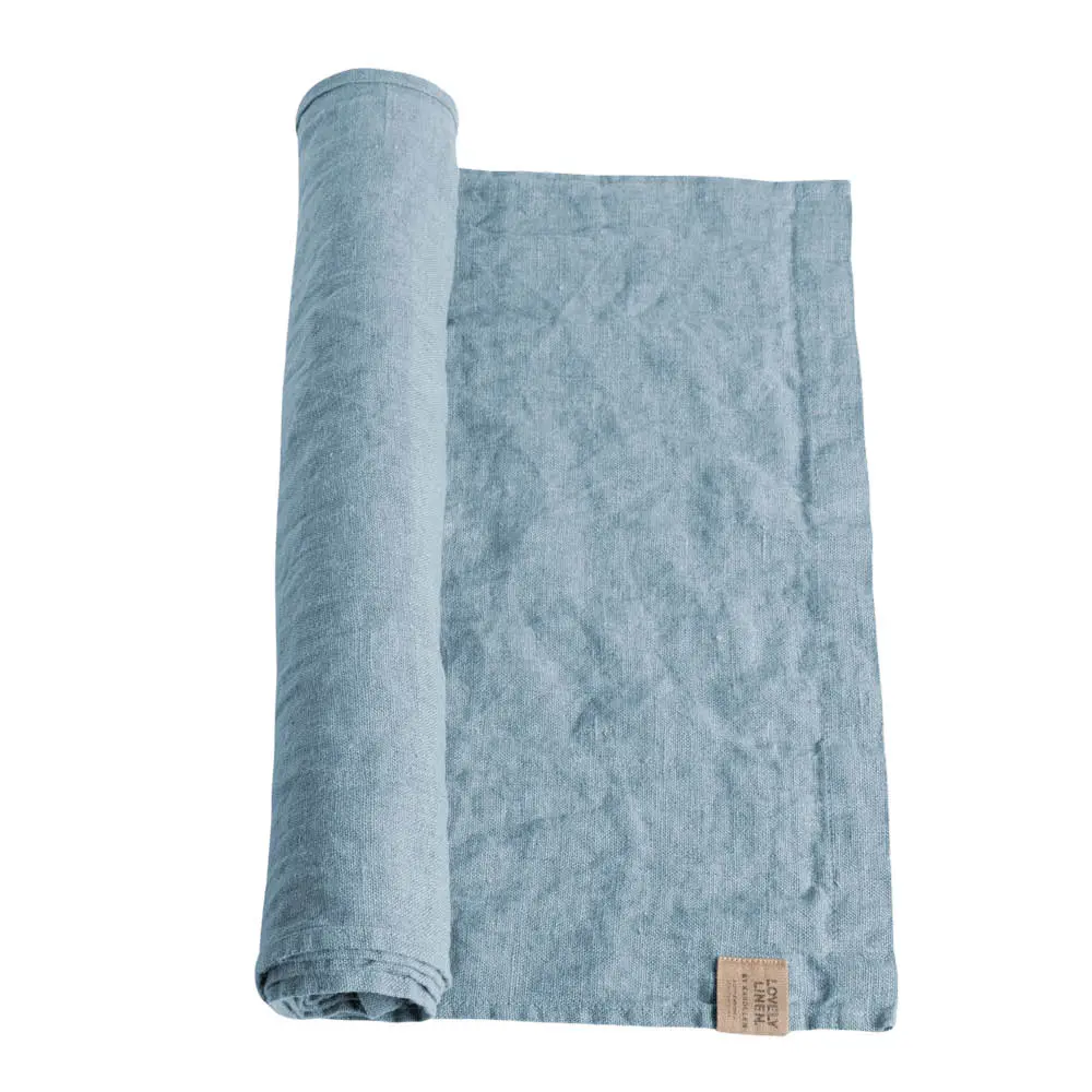 Lovely bordløper lin 47x150 cm Dusty Blue
