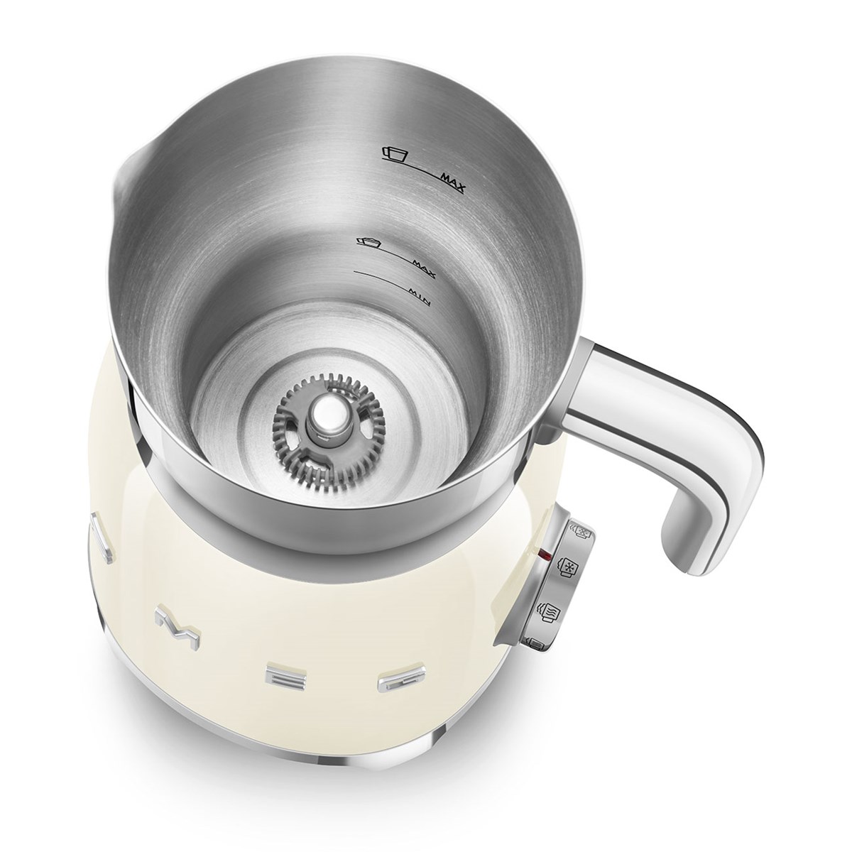 Smeg Melkeskummer 600 ml MFF11 krem