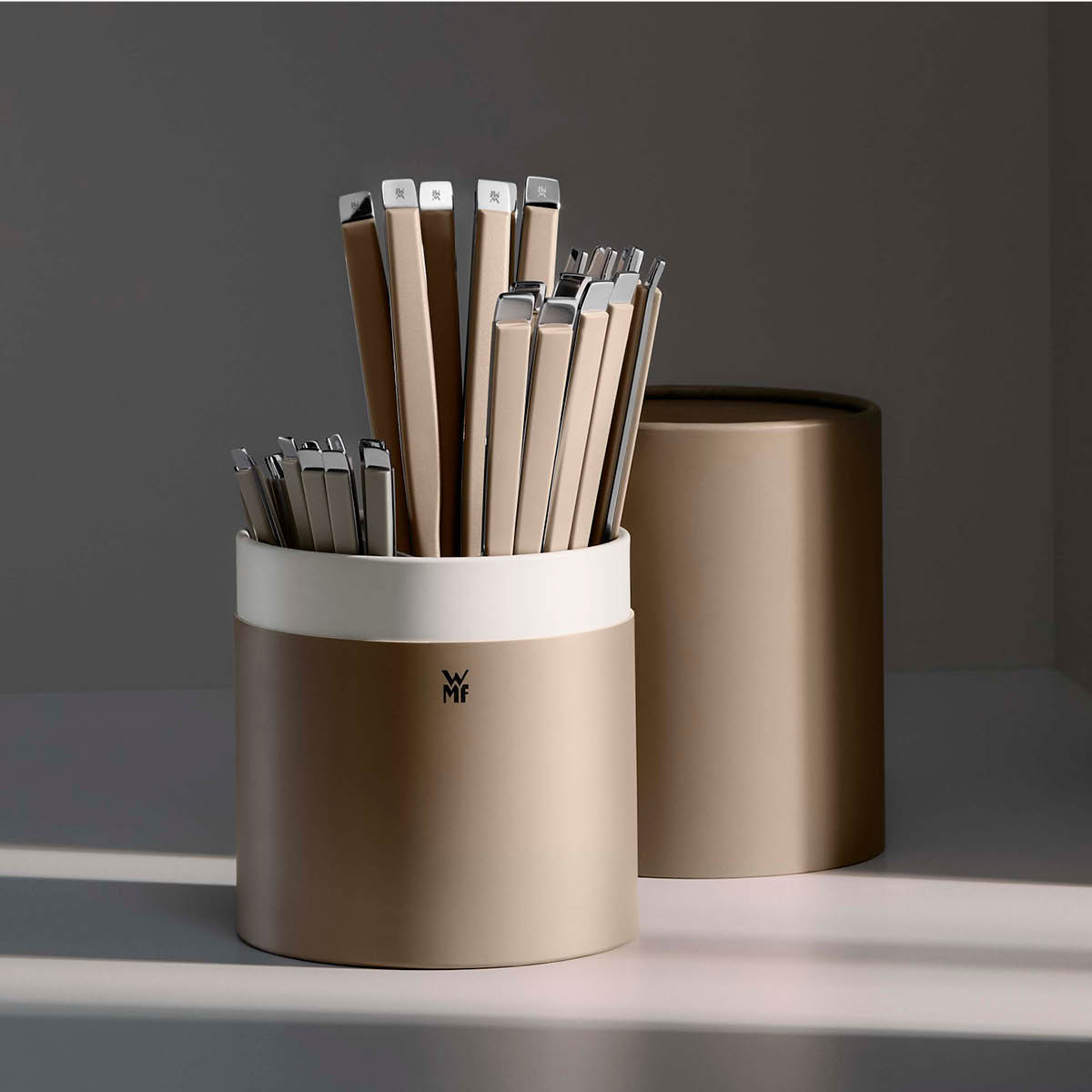 WMF Emotion bestikksett 30 deler smokey wood