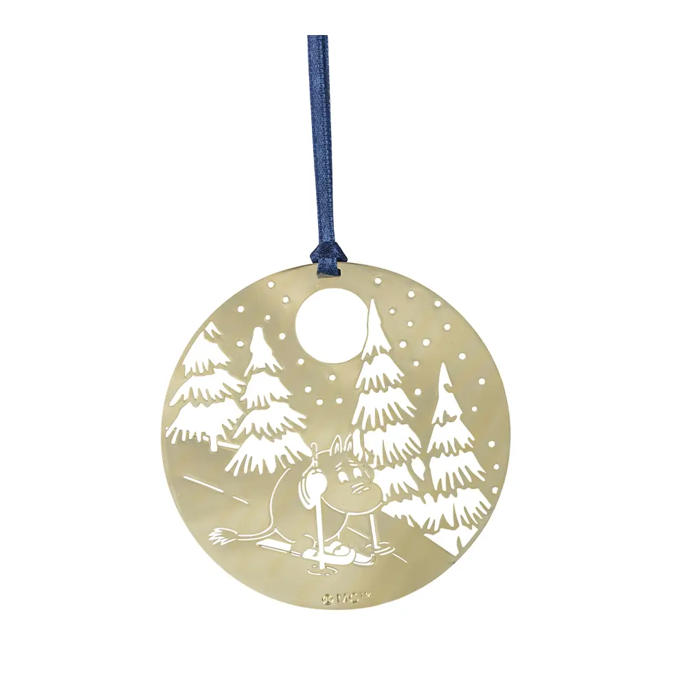 Mummi julepynt vinter gull