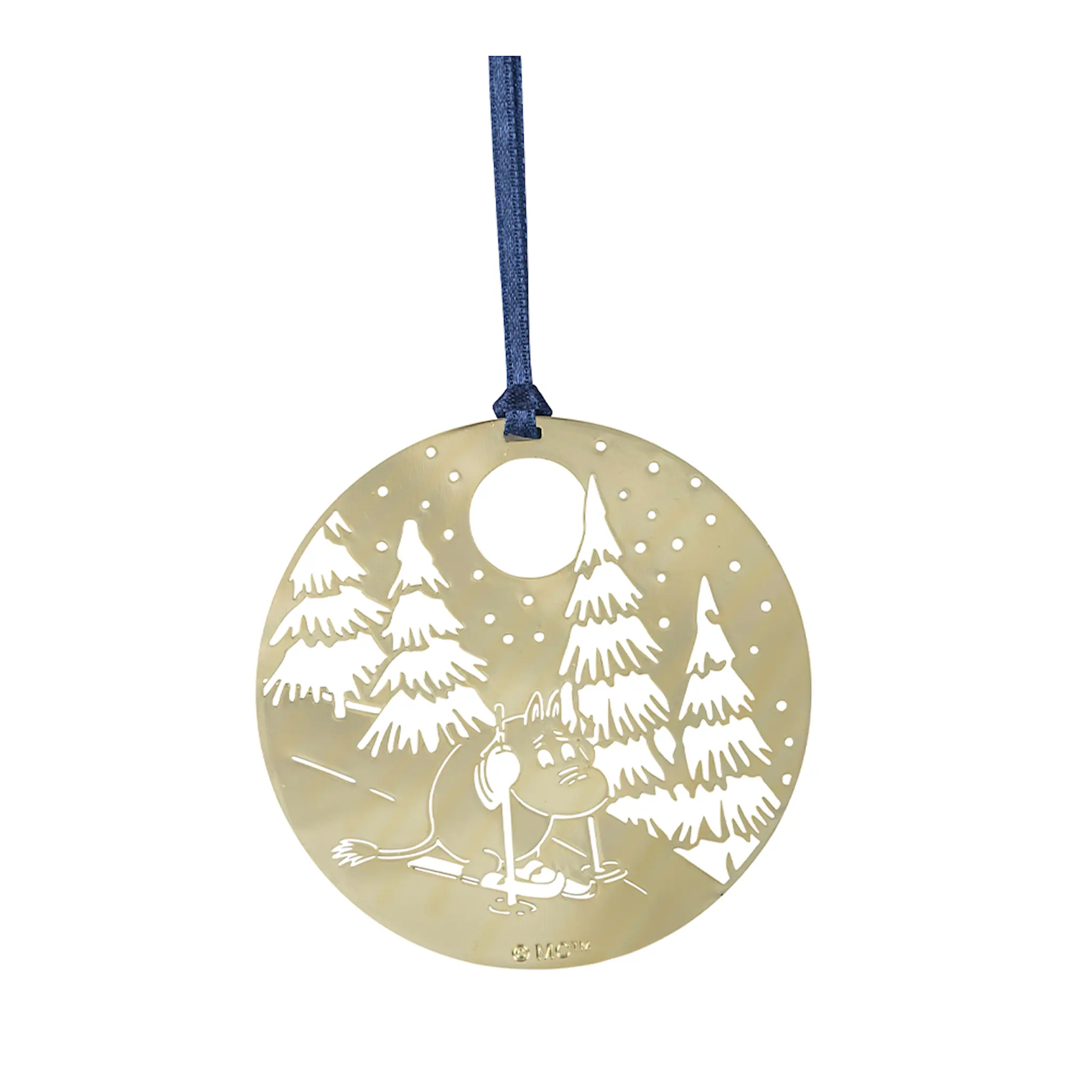 Pluto Mummi julepynt vinter gull