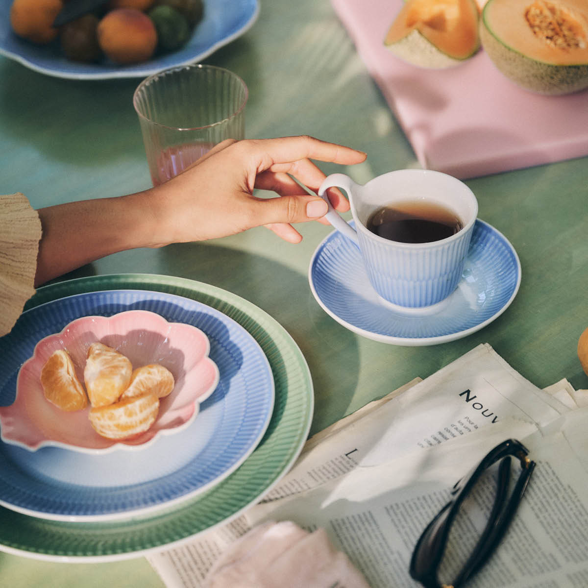 Royal Copenhagen Iris tallrik 27 cm grön