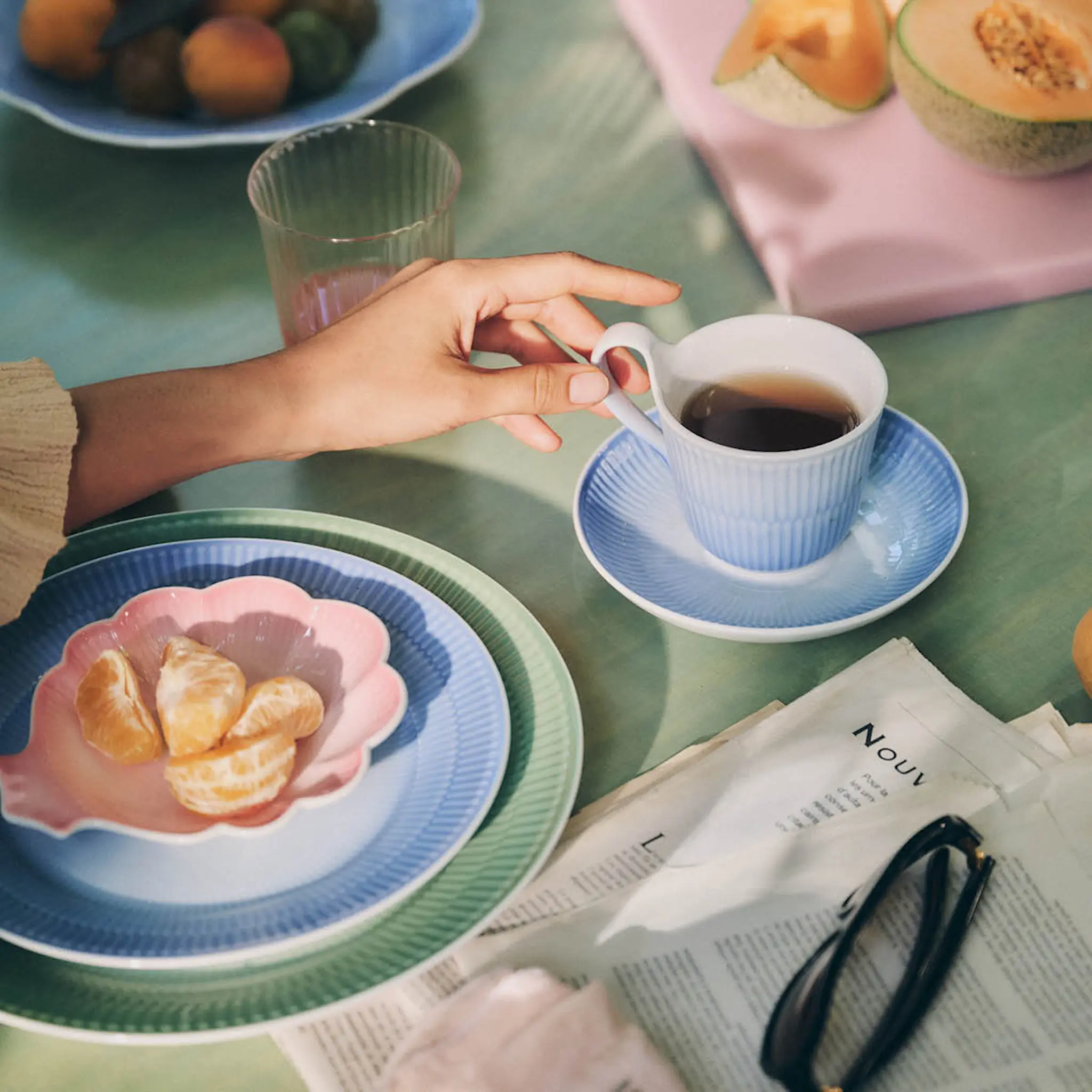 Royal Copenhagen Iris tallrik 27 cm grön