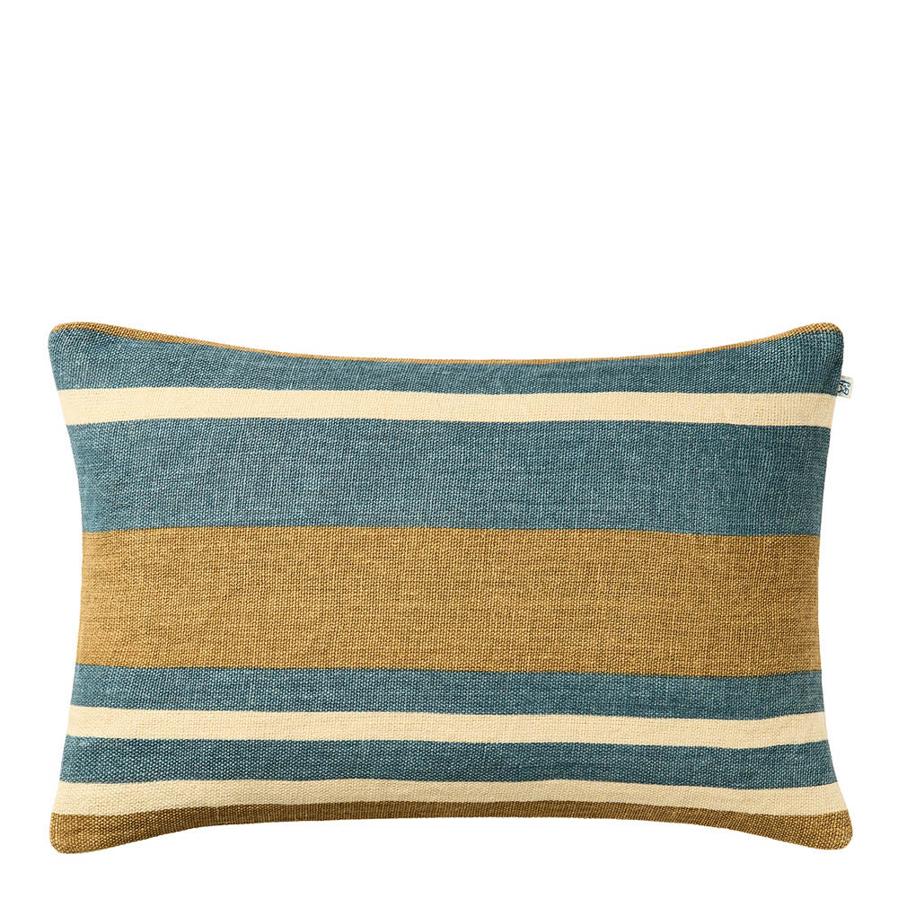 Chhatwal & Jonsson Vera kuddfodral linne 40x60 cm Khaki/Heaven Blue