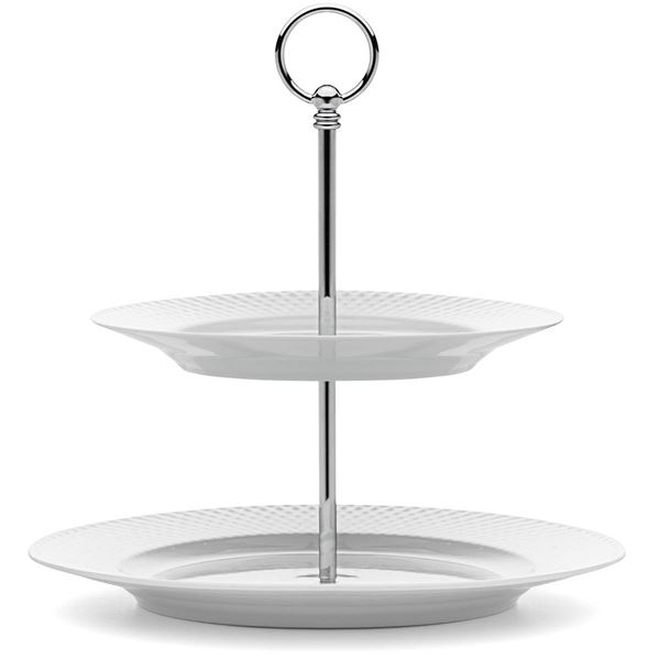 Lyngby Porcelæn - Rhombe Kakkuvati 27 cm Valkoinen