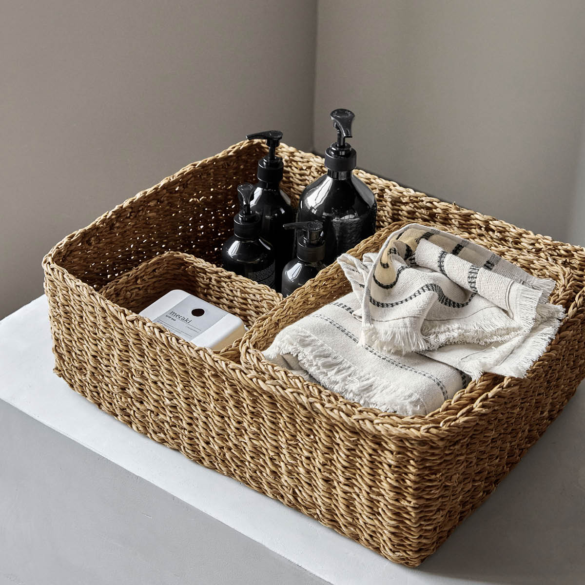 Meraki Förvaringskorgar set 7 delar sjögräs