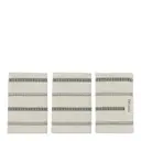 Tvättlapp 30x30 cm 3-pack offwhite/svart