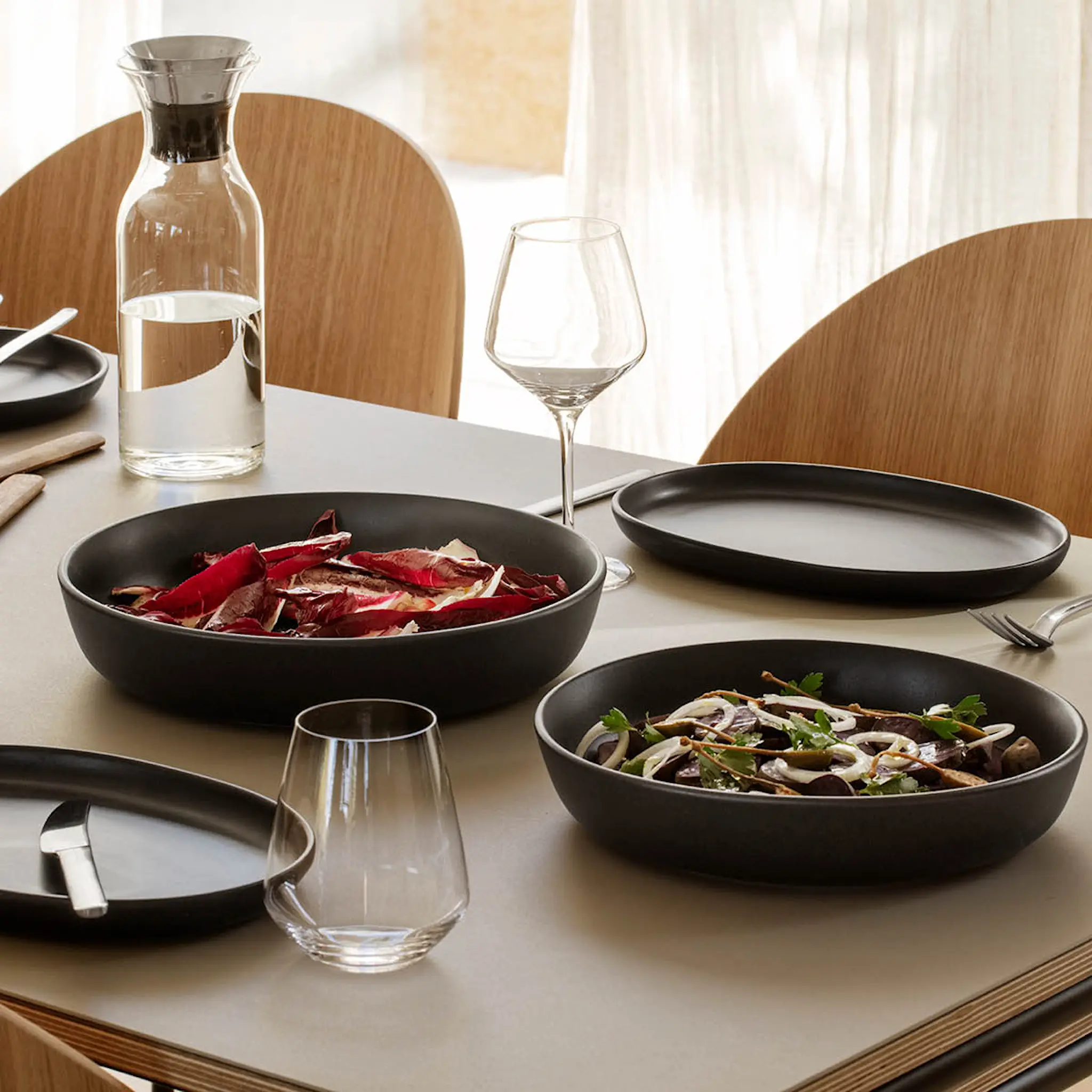 Eva Solo Nordic Kitchen Salladsskål låg 28 cm Svart