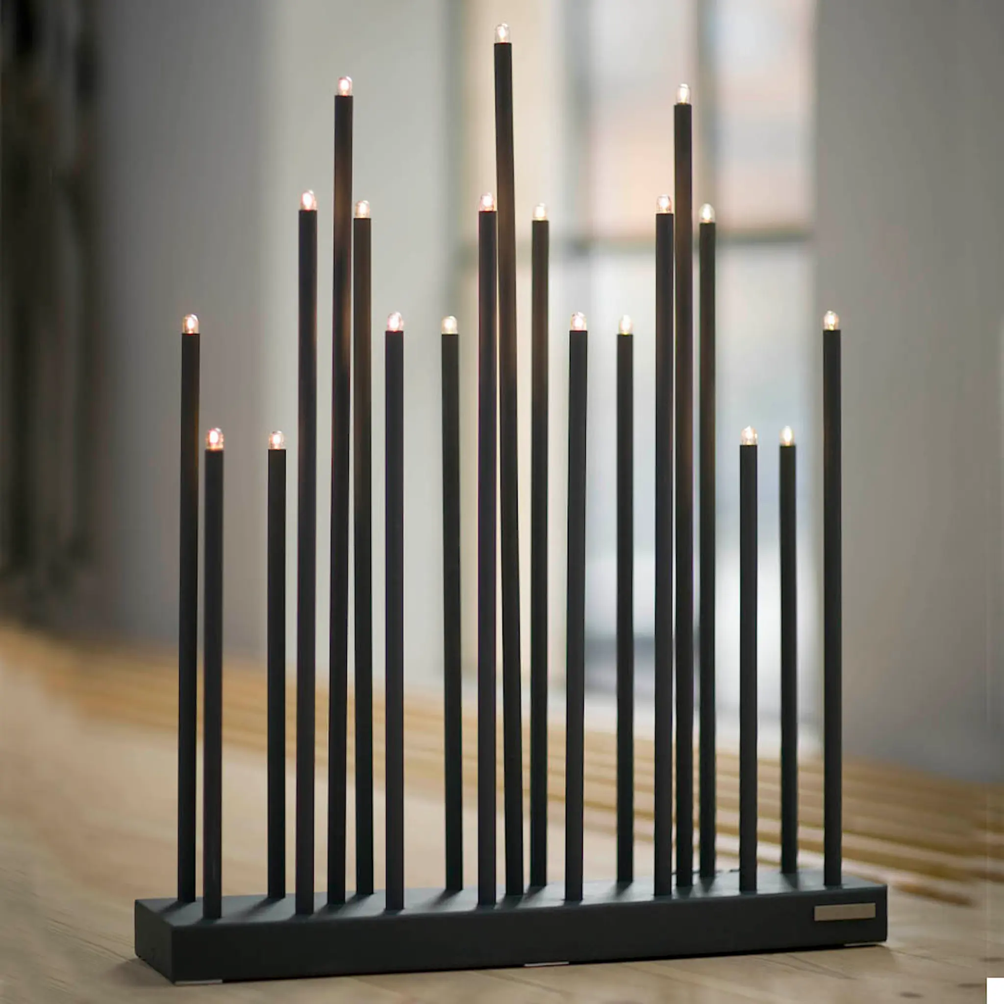 Smak Design Elflugan Original Adventtikyntelikkö 32x8 cm Musta