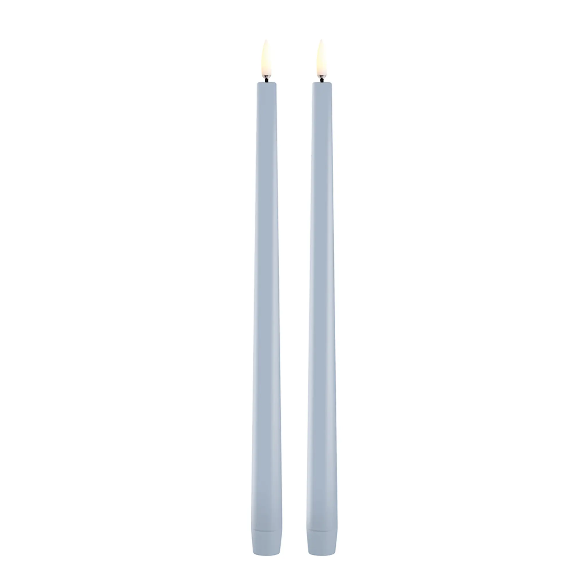 Uyuni Lighting Taper Candles slim LED-kronljus 2,3x32 cm 2-pack ljusblå