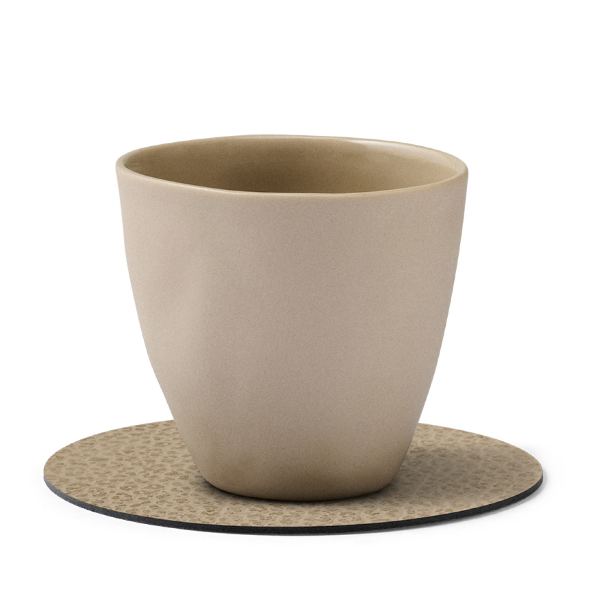 LIND DNA Circle Hippo Glasunderlägg 10 cm Varmgrå