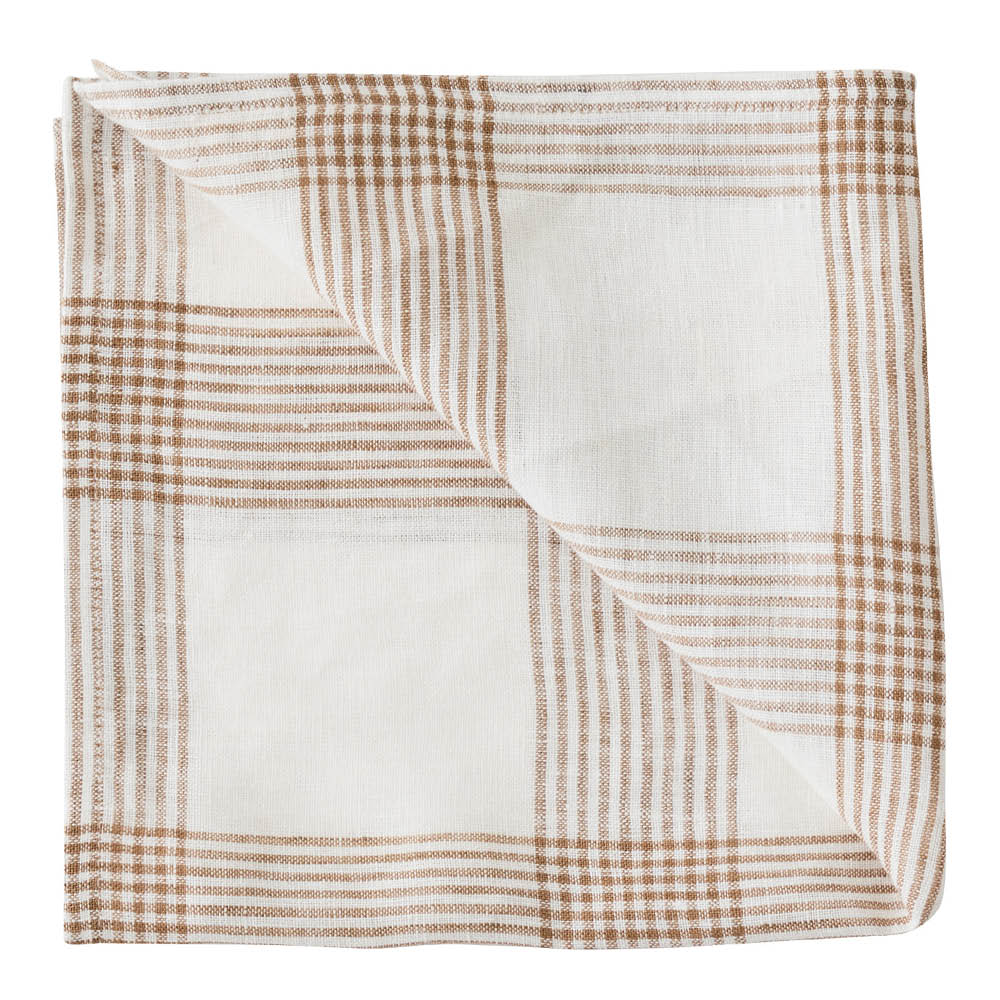 Tell Me More Odette servett linne 45x45 cm brun