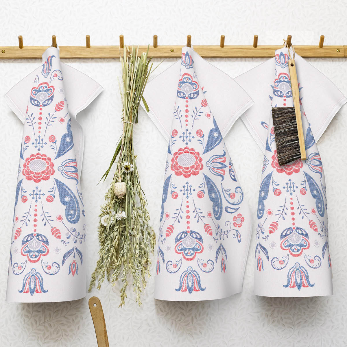 Ekelund Torplyckan kökshandduk 35x50 cm blå