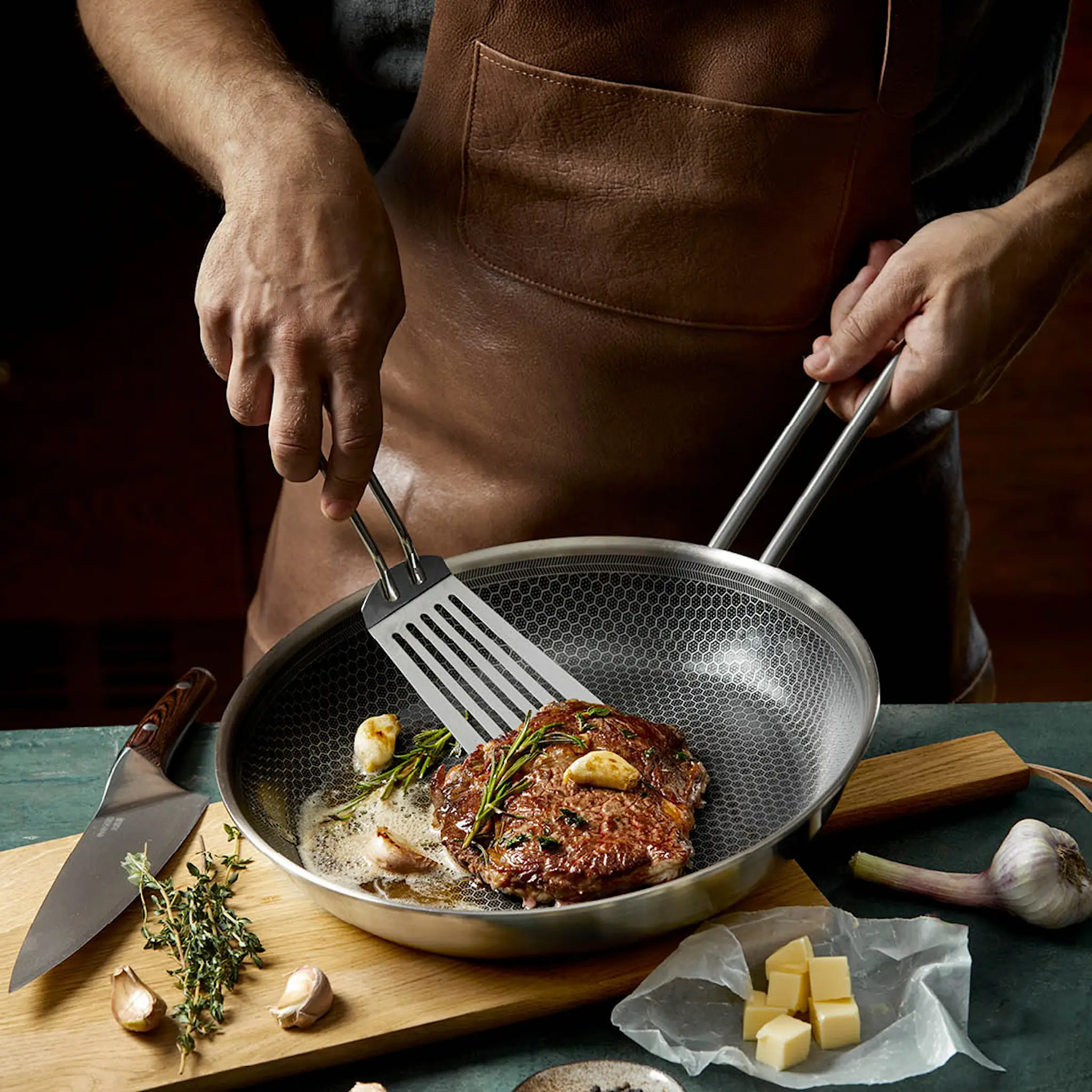 Eva Trio Multi Mosaic Stekpanna 28 cm Rostfri