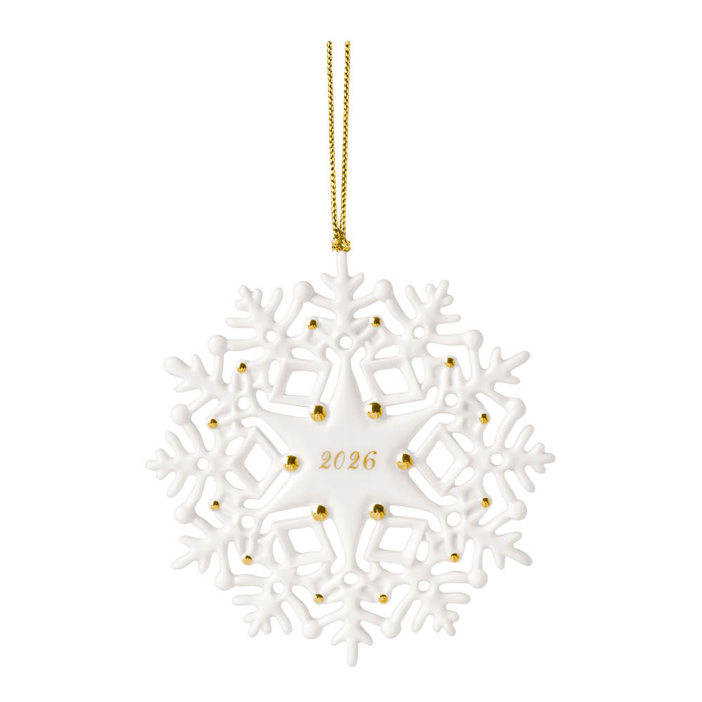 Villeroy & Boch Christmas Classic ornament snöflinga 2026 guld