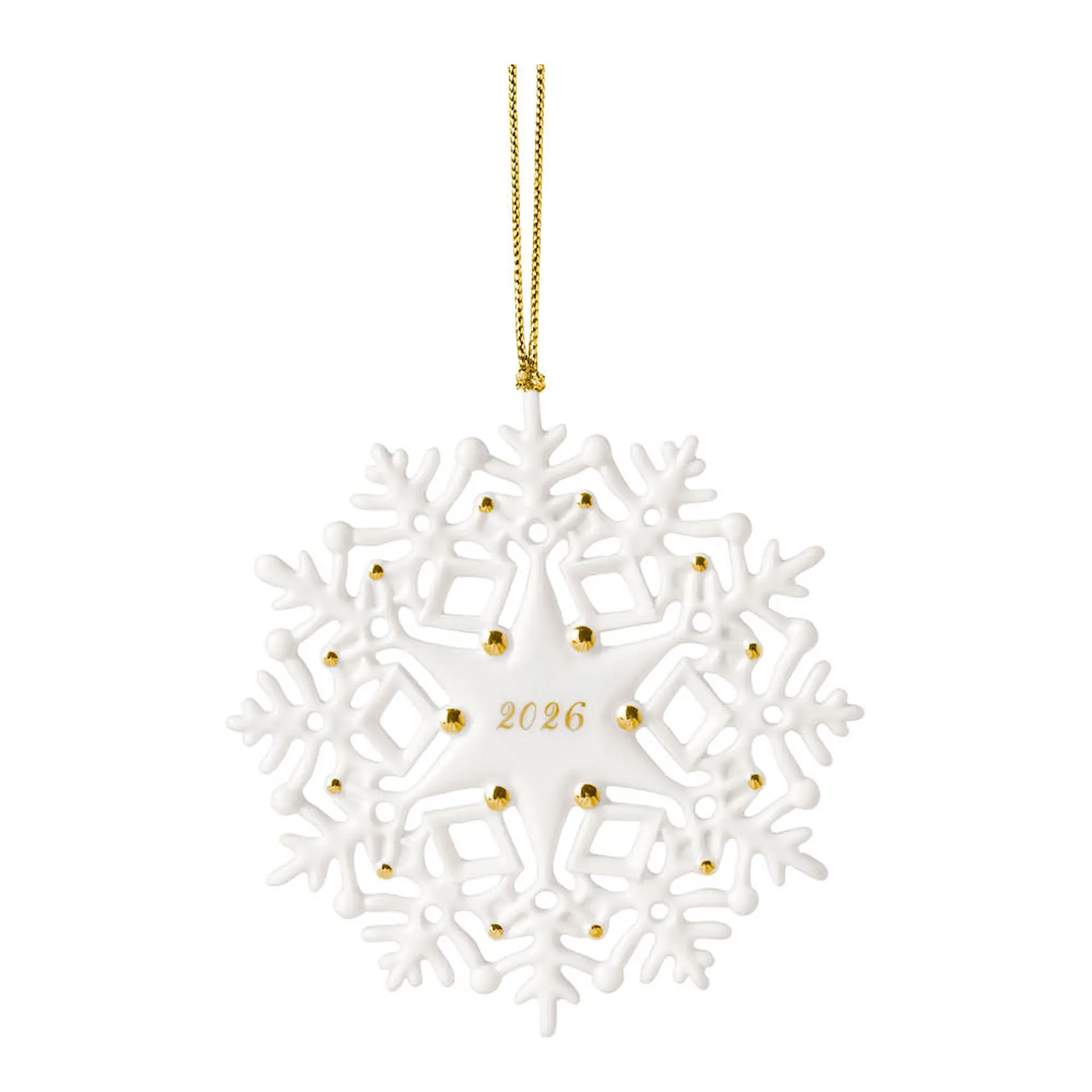 Villeroy & Boch Christmas Classic ornament snöflinga 2026 guld