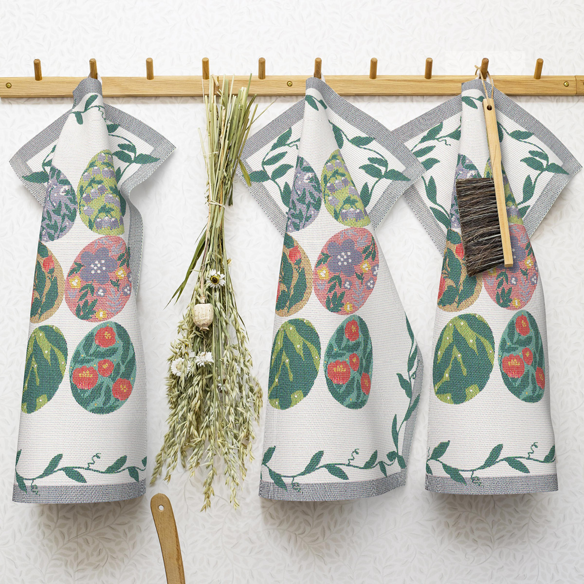 Ekelund Egg Collection håndkle 35x50 cm flerfarget