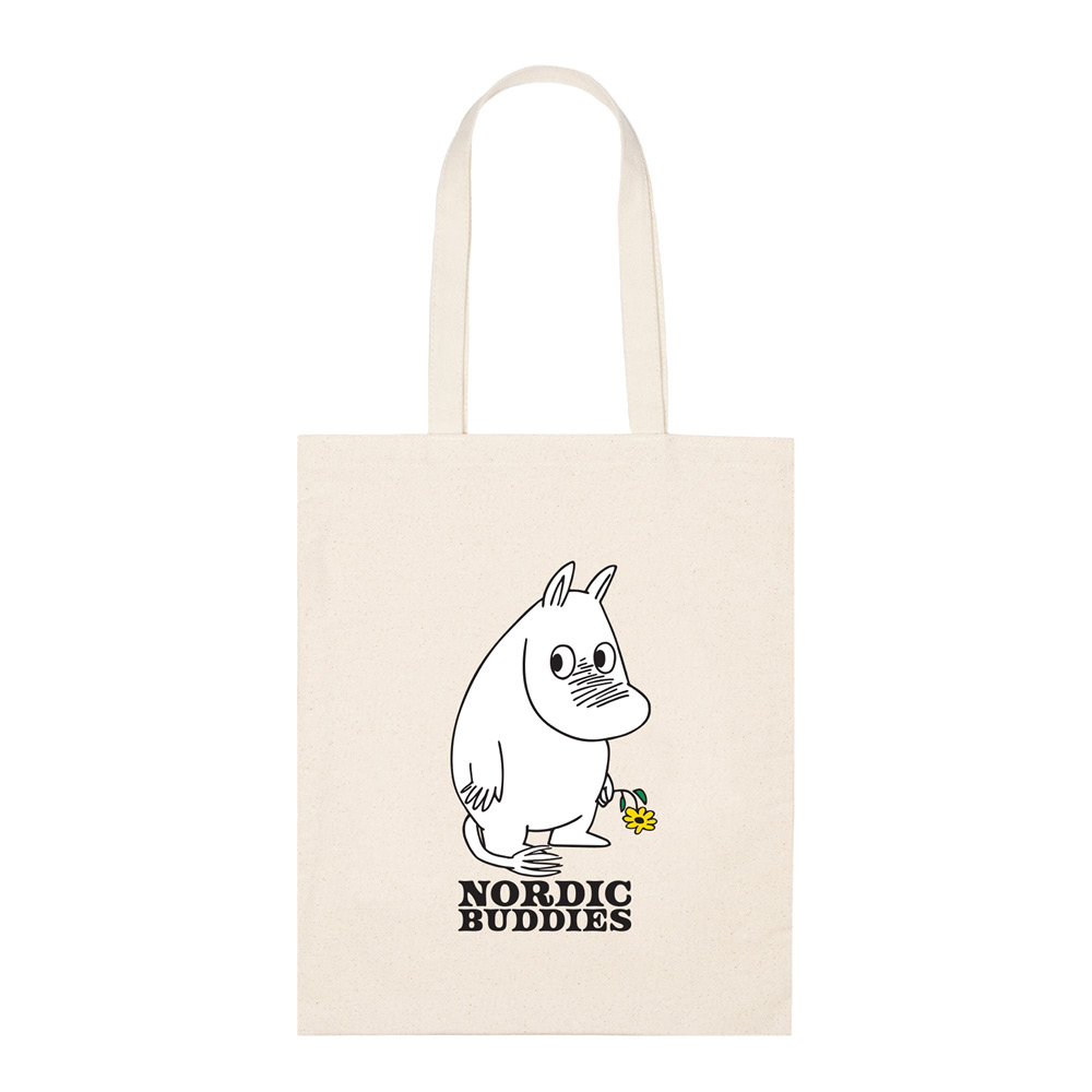 Nordicbuddies - Muumi Kangaskassi Muumipeikko 38x42 cm Beige
