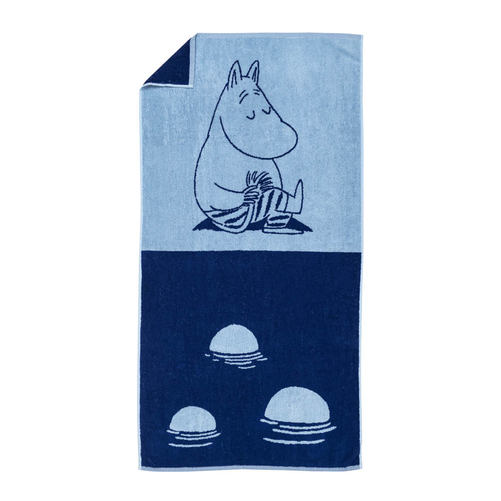 Moomin Arabia - Muumi Kylpypyyhe Muumipeikko 70x140 cm Tummansininen