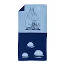 Mumin badhandduk 70x140 cm Mumintrollet marinblå