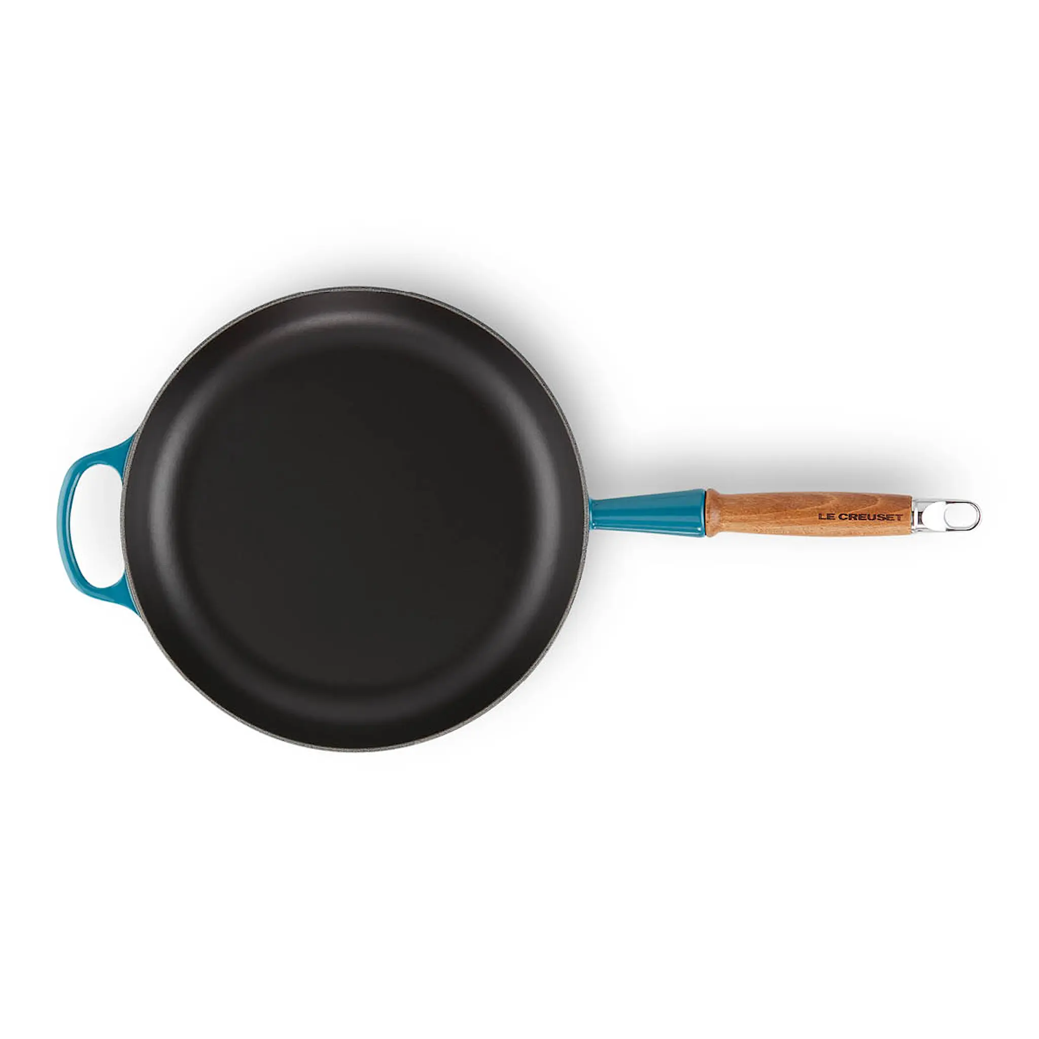 Le Creuset Signature Paistinpannu puukahvalla 28 cm Deep Teal