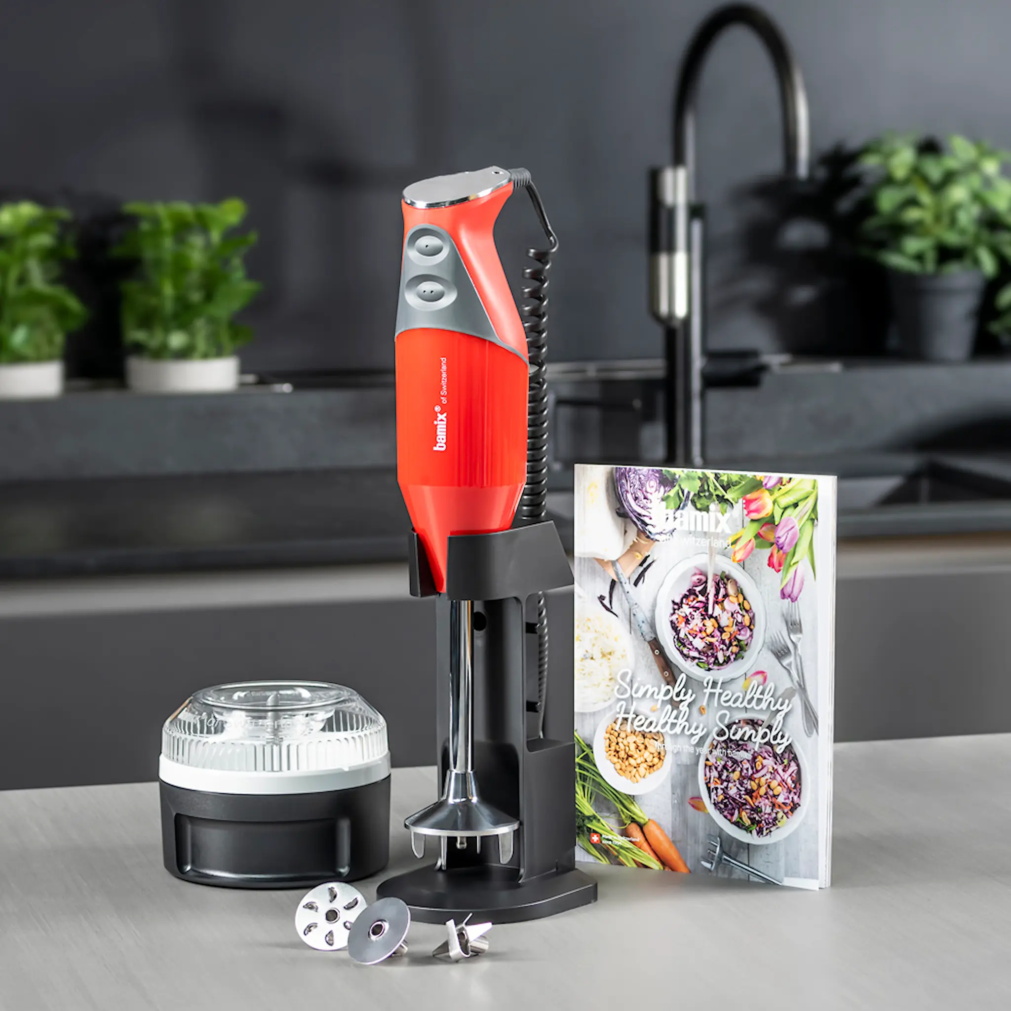 Bamix Bamix Stavmixer Simply Healthy D 200 w Röd