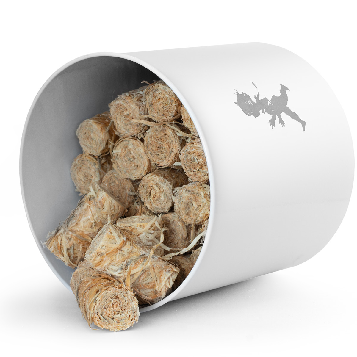 SOLSTICKAN Förvaringsburk rund 20 cm vit