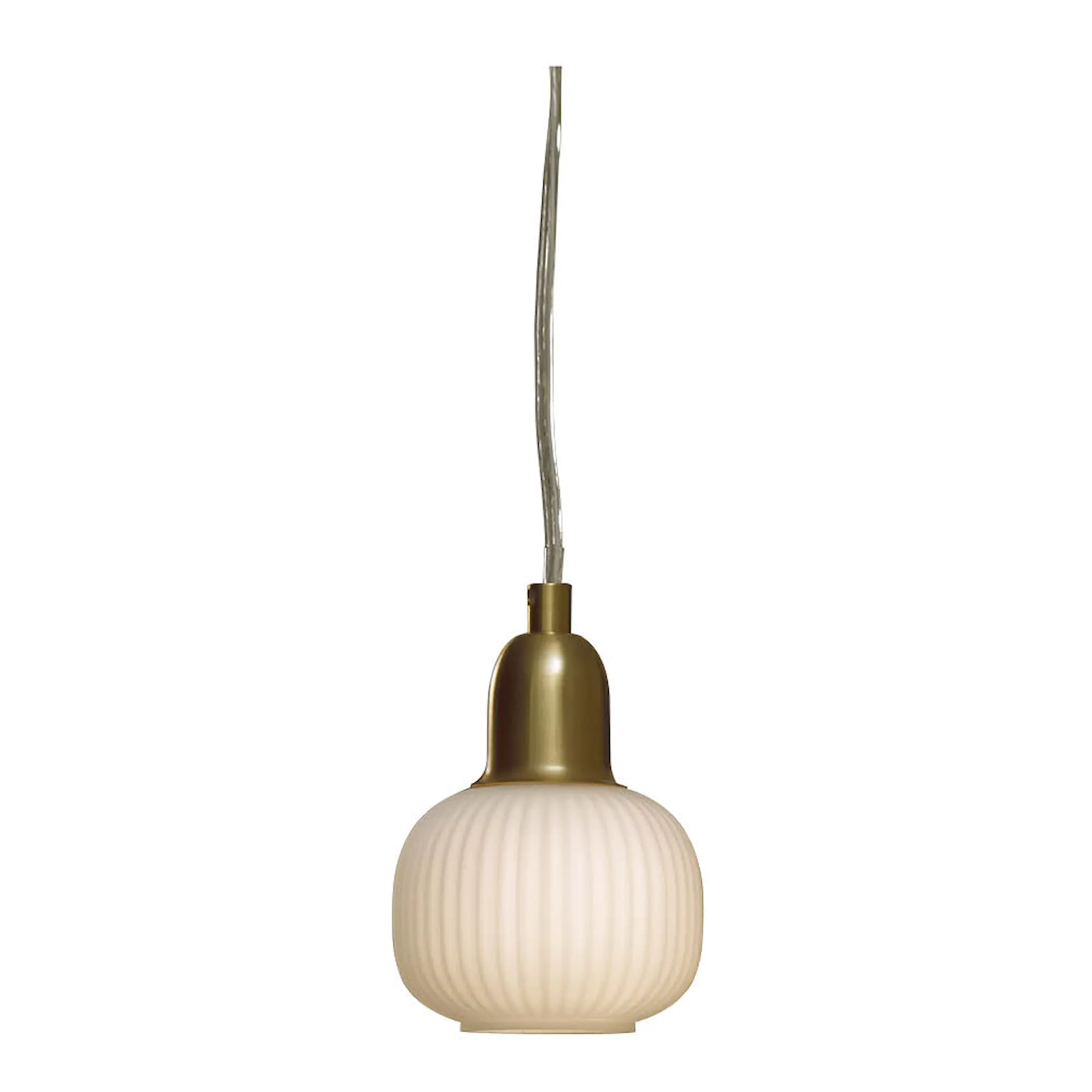Aneta Lighting Elin vinduspendel 10 cm matt messing/hvit
