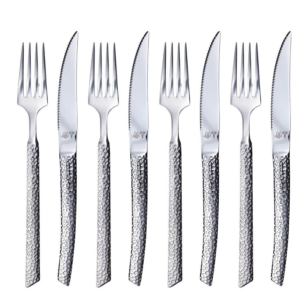 Vargen & Thor Lava bestikksett 8 deler sølv