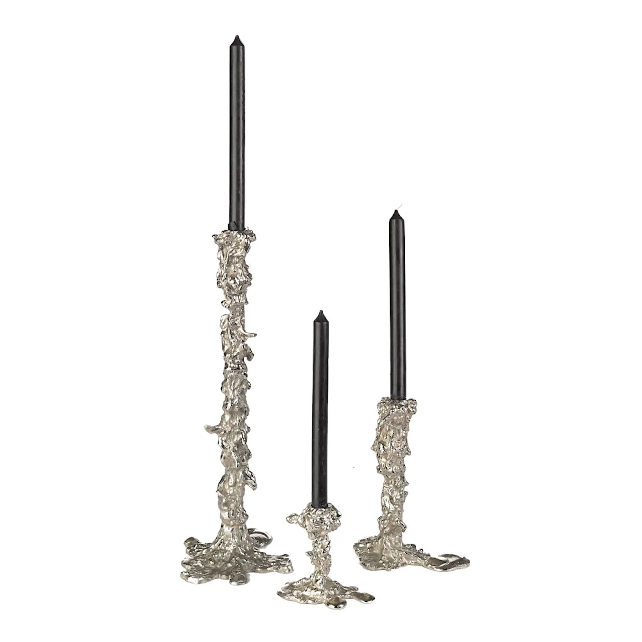 Pols Potten Drip Ljusstake 14 cm Silver