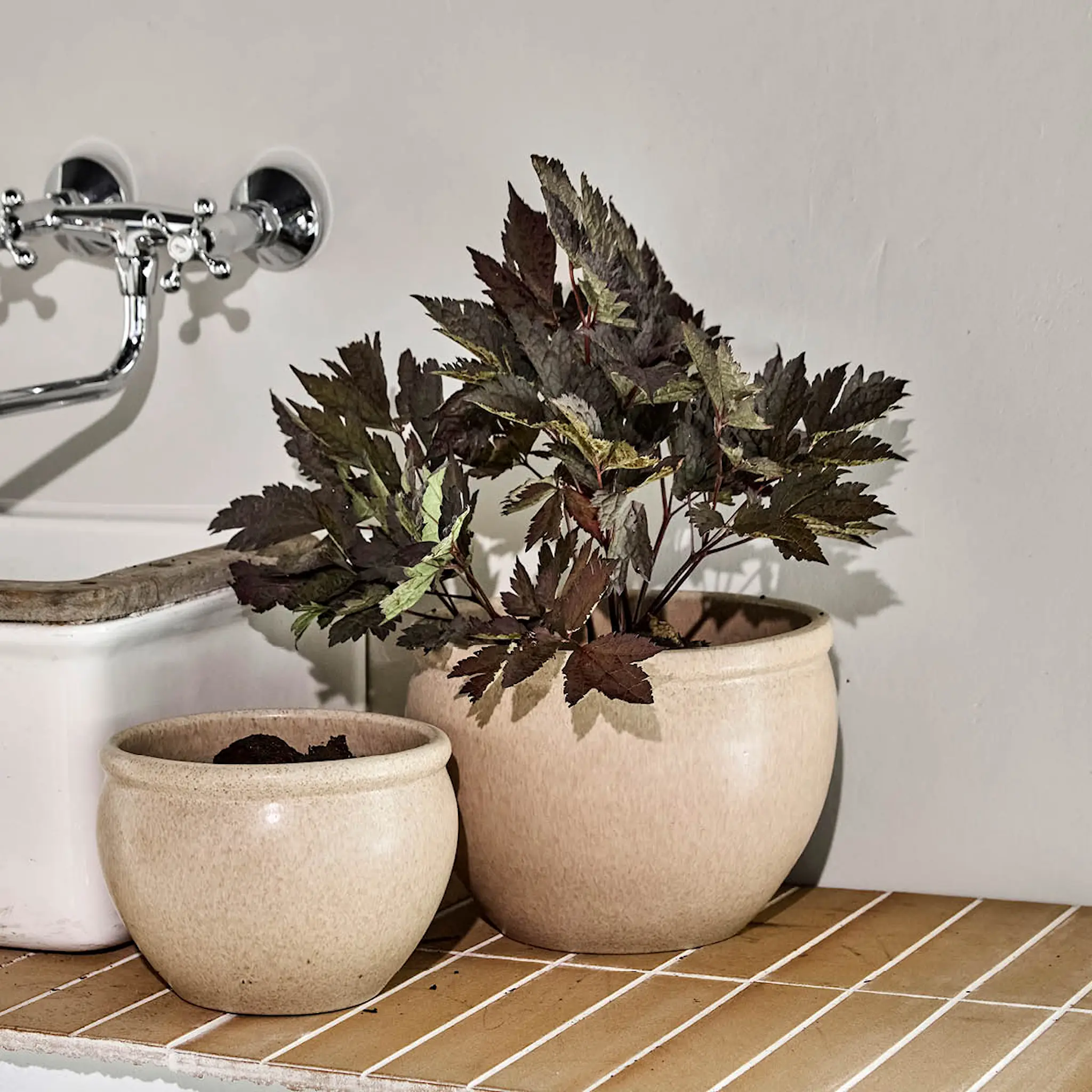 House Doctor Vale potte 2 stk beige