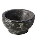 Vita saltskål 6,3 cm Mörk grå