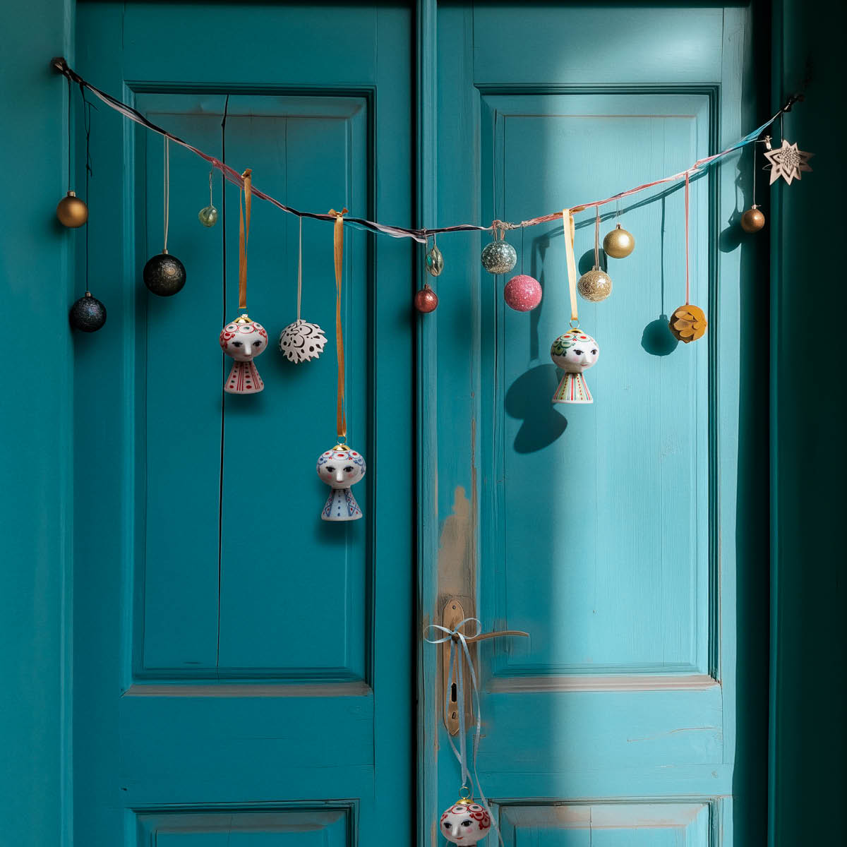 Bjørn Wiinblad Eva julhänge 2025 7,5 cm blå