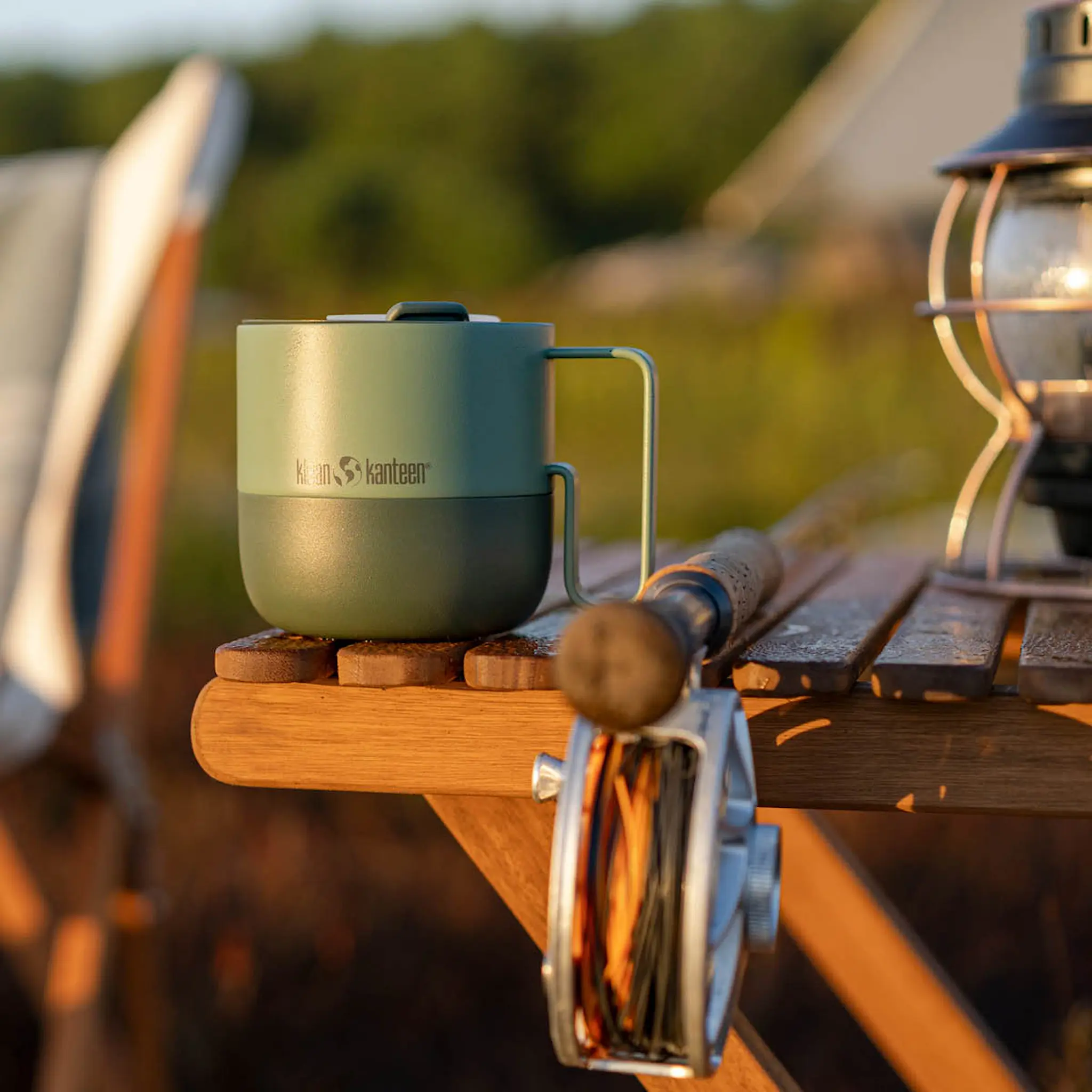 Klean Kanteen Rise mugg 41 cl med fliplock Sea Spray