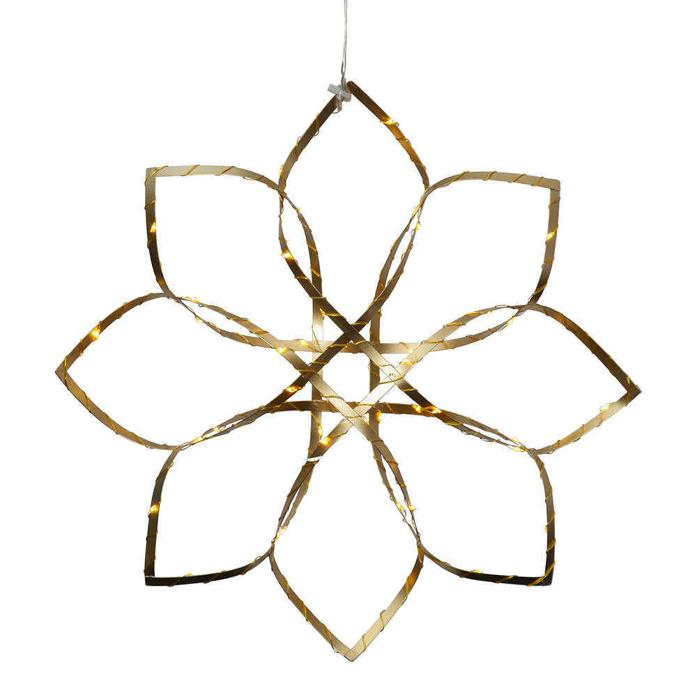 Star Trading Amaze joulutähti LED-valosarjalla 40 cm kulta