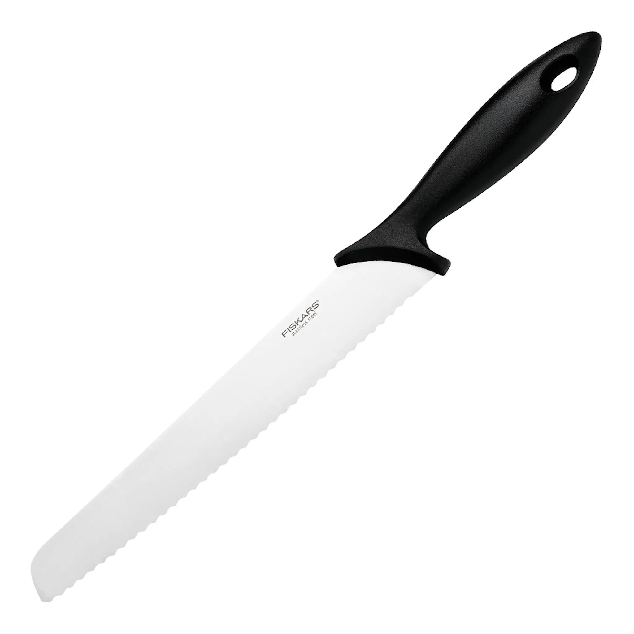 Fiskars Essential Leipäveitsi 23 cm Musta