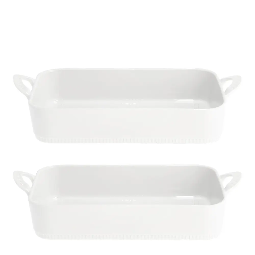 Toulouse ildfast form 2,2L 2 stk hvit