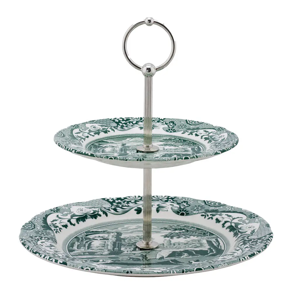 Heritage Green Italian Kerrosvati 2 kerrosta 23,5 cm Vihreä/Valkoinen