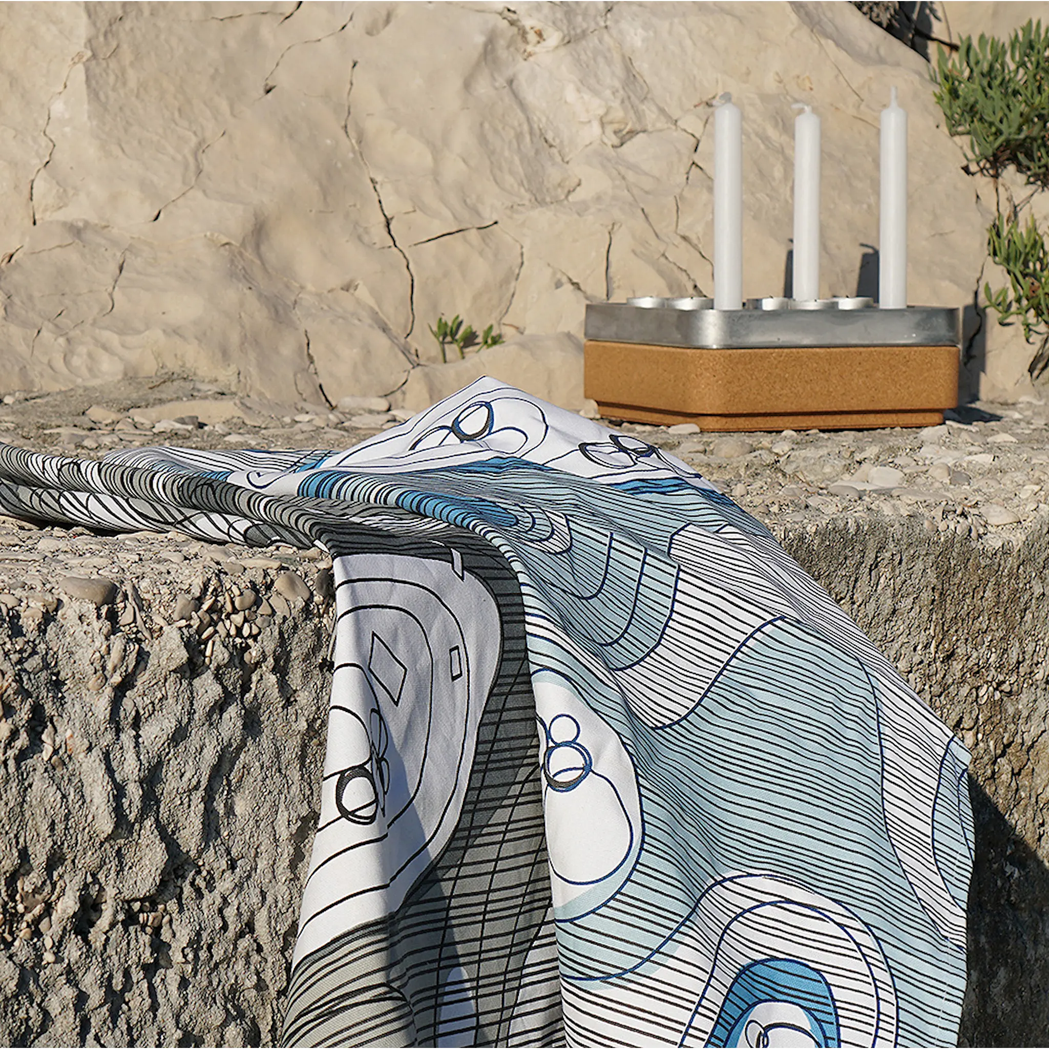 Born in Sweden Sweden from Above Keittiöpyyhe Archipelago 50x70 cm Sininen