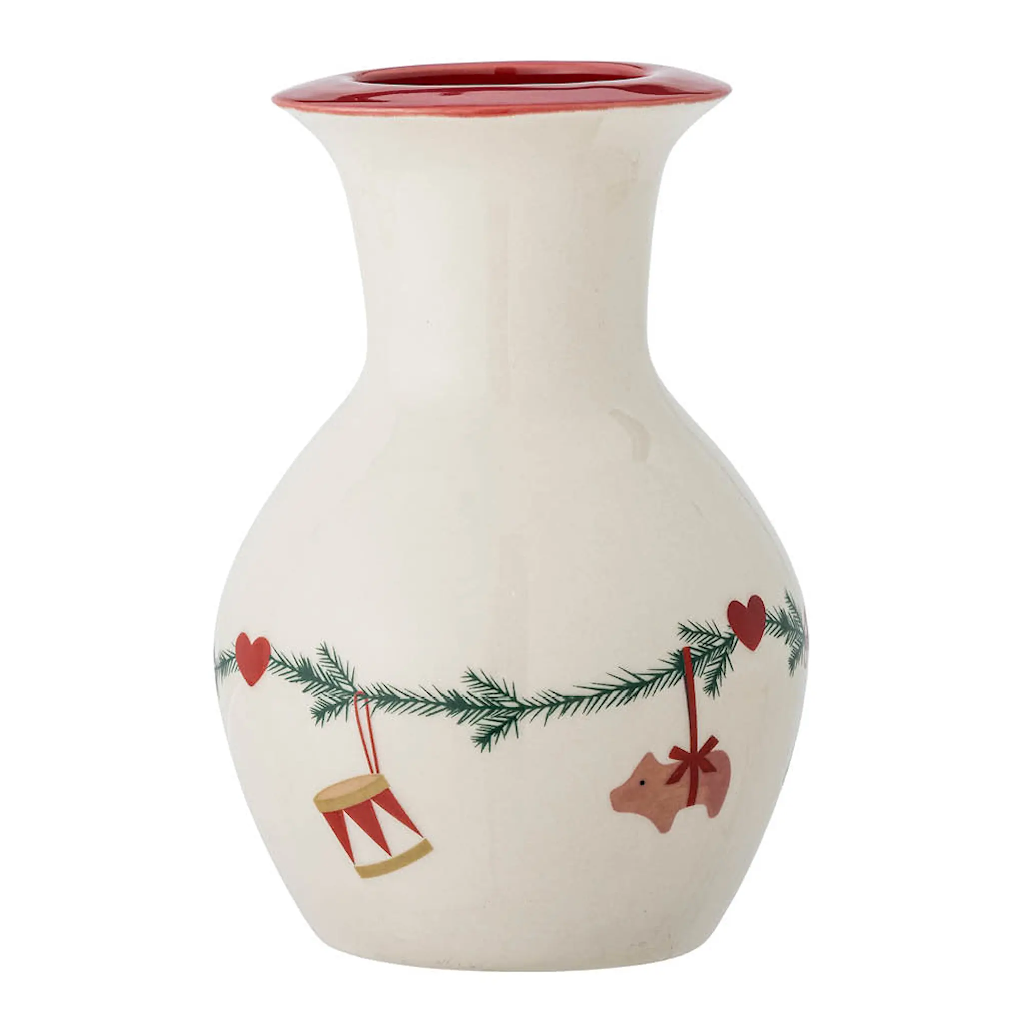 Bloomingville Yule vas 16 cm julmotiv